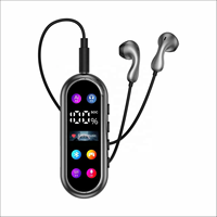 Q27 Clip on Lavalier Headset Bisnis Olahraga dengan Layar Warna, Ringan, Tahan Air, Nirkabel, Earbuds, Earphone, Headphone