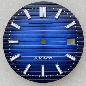 New 30.5mm green-lit stainless steel <b>case</b> of mechanical <b>watch</b> with NH35 movement - Product Image 3