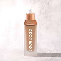 Fond de Teint Liquide Vegan Matifiant Super Couvrant Anti-Transpiration Effet Mat Longue Tenue Couvrance Totale Éclaircissant Imperméable Contrôle du Sébum