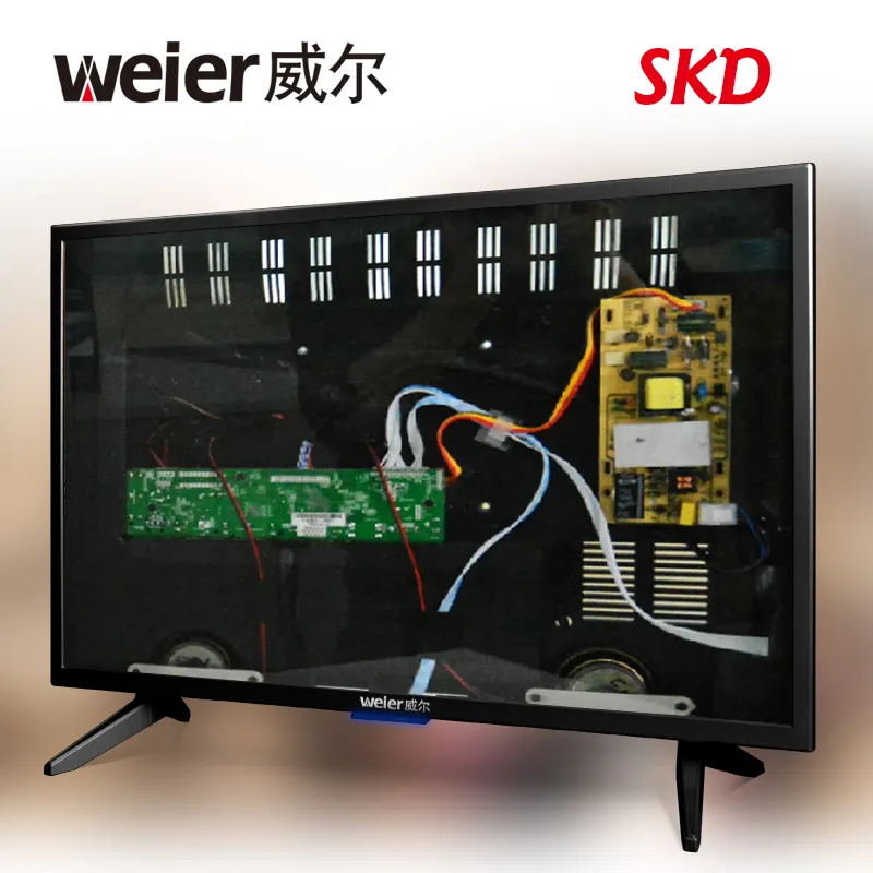 Weier televisión fábrica TV placa base SKD OEM ODM Qled Led TV inteligente