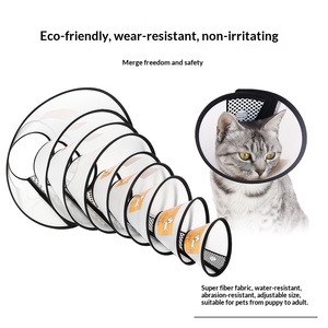 <span class=keywords><strong>Collare</strong></span> Elisabettiano <span class=keywords><strong>per</strong></span> Cani e <span class=keywords><strong>Gatti</strong></span> - Anti-Morso, Design Trasparente, Chiusura a Strappo, Utilizzabile in Tutte le Stagioni - Product Image 2