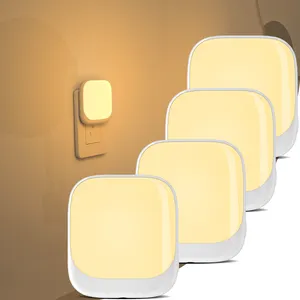 OEM Portable Plug In Wall Led Night Light Dusk To Dawn Sensor Night Light With Automatic On Off For Children Kids Room