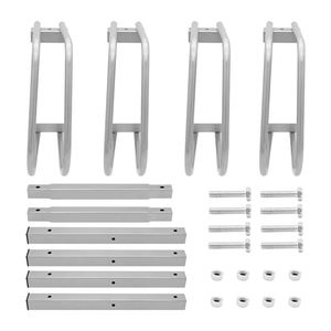 Porte-vélos <span class=keywords><strong>4</strong></span> <span class=keywords><strong>places</strong></span> peu encombrant Porte-vélos <span class=keywords><strong>4</strong></span> <span class=keywords><strong>places</strong></span>-Organisateur de garage à usage intensif pour le stockage de vélos et de matériel Vélos Affichage au sol extérieur - Product Image 3
