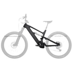 Cadre en fibre de carbone <span class=keywords><strong>Dengfu</strong></span> E10 EMTB Suspension complète AM Frame Bafang M510 M560 Moteur moyen VTT électrique Batterie 17.5AH - Product Image 4