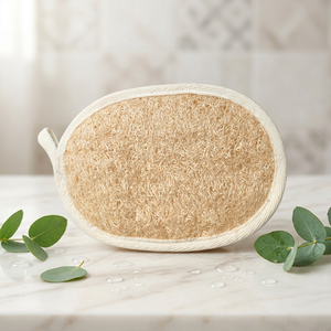 ใยบวบธรรมชาติรูปหยดน้ำ สำหรับขัดผิวอาบน้ำ สำหรับผู้ใหญ่ แบบเรียบ - Product Image 4