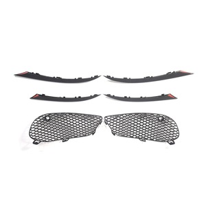 Grilles inférieures en nid d'abeille pour Mercedes-Benz Classe C W205, enjoliveurs de phares antibrouillard noirs en ABS, pièces de rechange 2015-2018 - Product Image 1