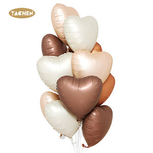Yachen新しい18インチクリームホワイトチョコレートキャラメルフォイルヘリウムバルーンバルーン結婚披露宴の装飾用グロボス - Product Image 3