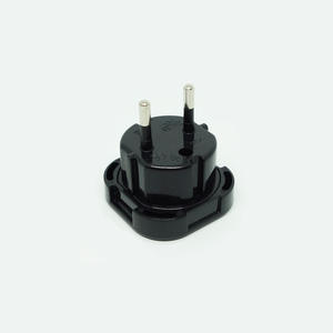 10A 2 पिन यूरोपीय संघ 2PIN 3 पिन ब्रिटेन 3pin प्लग एडाप्टर कॉम्पैक्ट कनवर्टर करने के लिए दीवार यात्रा चार्जर एडाप्टर के साथ सुरक्षा शटर - Product Image 3