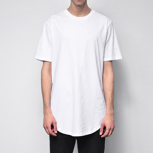 Bán Buôn Tùy Chỉnh Người Đàn Ông Của T-Shirt Quá Khổ Cong Hem Chải Kỹ Bông <span class=keywords><strong>Polyester</strong></span> Nhuộm Với Tùy Chỉnh In Logo Cho Tập Thể Dục Crew Cổ - Product Image 2