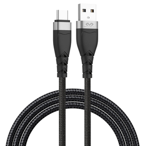 Câble USB-C de charge rapide Miccell 2.4A pour <span class=keywords><strong>iPhone</strong></span>, ordinateur et imprimante - Alliage d'aluminium, options de longueur 1M/2M/3M - Product Image 1