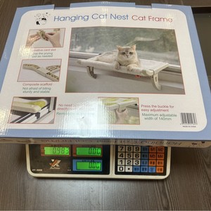 Cama Hamaca Portátil Ajustable para Gatos con Cubierta Lavable Extraíble, Forma Cuadrada, Relleno de Plástico, para Interiores - Product Image 2