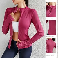 Nouvelle veste de sport polaire slim pour femme, respirante, séchage rapide, haute élasticité, confortable pour la course à pied