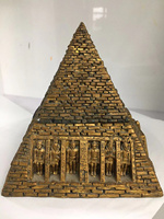 Alte ägyptische Pyramide von Gizeh Cairo World Resin Statue Berühmte Gebäude harz skulptur