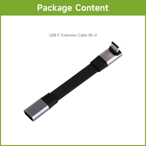 Câble d'extension court USB4 V2.0 Type-C complet, transfert de données 80 Gbit/s, prend en charge 90 °   Bending, vidéo HD 8K à 60 Hz K482 - Product Image 4