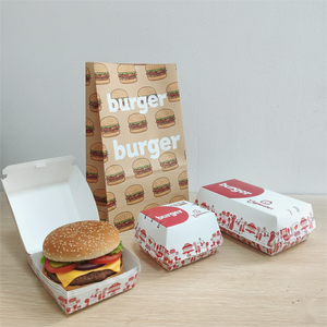 Cajas de Embalaje para Hamburguesas Impresas Personalizadas para Restaurantes de Comida Rápida, Caja Desechable para Pollo Frito, Palomitas y Papas Fritas para Llevar - Product Image 2