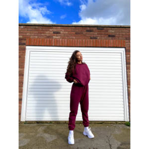 Abbigliamento da casa per jogging bordeaux - Product Image 6