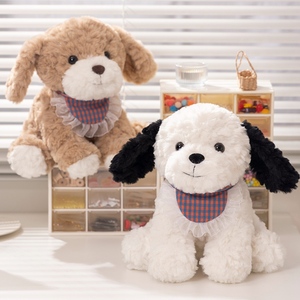 คู่หูที่ให้ความสบายกับสัตว์ยัดนุ่นนุ่มพิเศษสำหรับสัตว์เลี้ยงในฟาร์มสัตว์ขนาด25ซม. มี2สีสุนัขนั่ง - Product Image 3