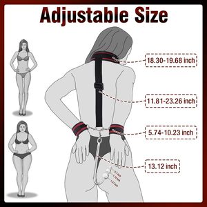 Kit di Bondage BDSM con Gancio Anale Vibrante per Coppie, Manette Dietro la Schiena, Giochi Erotici per Adulti Principianti - Product Image 6