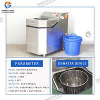 Machine de centrifugation et d'essorage pour salade de laitue, pommes de terre frites, céleri, moteur PLC, acier inoxydable, 250-400 kg/h