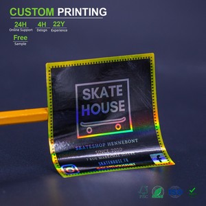 Etiquetas personalizadas impresas, Adhesivo Katun, Cortador de láminas de sublimación, Rollos azules, Cubo de pintura, Etiquetas privadas, Etiquetas para parches de cuello de maquillaje - Product Image 1