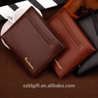 Dompet Pria Kulit Asli RFID Custom Motif Polos Gaya Nasional Kapasitas Besar Laris Manis Sampel Gratis