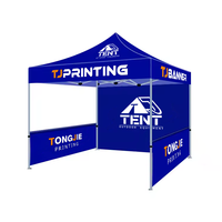Stand d'exposition Chapiteau d'événement pliant portable Variété de couleurs unies au choix Tente d'exposition robuste pour auvent extérieur