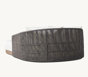 La HAVANE Usine Vente <span class=keywords><strong>Terrasse</strong></span> Extérieure <span class=keywords><strong>Piscine</strong></span> Canapé-Lit Bain de Soleil Rotin Double Chaise Longue Villa Jardin Canapé en Bois - Product Image 3