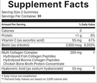 Gummies multi-collagène avec logo OEM d'usine, expédition directe, supplément de biotine, kératine, protéines marines, vitamine C, peptides hydrolysés