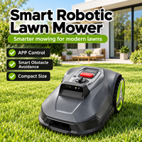 Robot Pemotong Rumput Listrik Otomatis dengan Navigasi Kawat Batas untuk Perawatan Taman Rumah dan Pemotongan Rumput