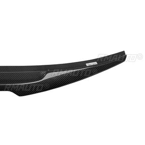 Aileron arrière en fibre de carbone style M4 pour Audi A6 C7 berline, FRP non peint, noir brillant, carbone forgé, 2012-2016 - Product Image 5