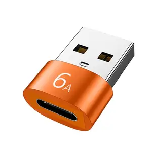 6AタイプC-USB3.0アダプターOTGコンバーターコネクターUディスク充電電力データ転送携帯電話用SamsungXiaomiPC