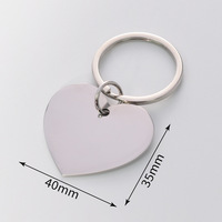 Porte-clés en acier inoxydable de haute qualité, personnalisable avec gravure, en forme de cœur, pour animaux de compagnie, pour un cadeau personnalisé