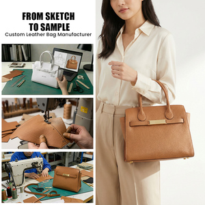 Bolso de Mano de Cuero OEM para Mujer, Bolso Tote Estructurado con Logotipo Personalizado, Bolso Elegante de Fábrica, Bolsa Personalizada Mujer, Sac Marque Femme - Product Image 1