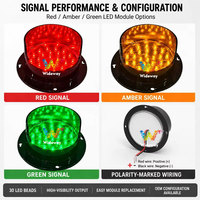 Module de feux de signalisation LED 100 mm, rouge, jaune, vert, pour parking, usine, quai de chargement, prix de gros