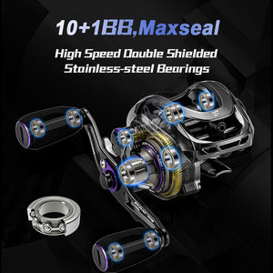 รอกเบทคาสติ้งความเร็วสูง 11BB ลดราคาพิเศษ แรงต้าน 9 กก. สำหรับตกปลาในทะเลสาบ - Product Image 4