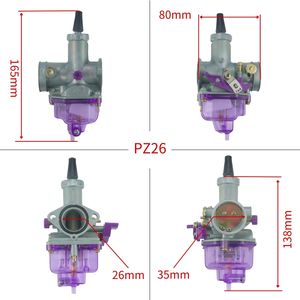컬러 PZ26 PZ27 PZ30 혼 다 CB125 XL125S TRX250 250EX CRF100 XR125 Cg125 Tmx155 Akt150 Cg200 Trx200 Xr150 오토바이 기화기 - Product Image 6