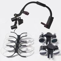 Loupe binoculaire dentaire 2,5x 3,5x pour lunettes, loupe chirurgicale dentaire avec éclairage frontal LED