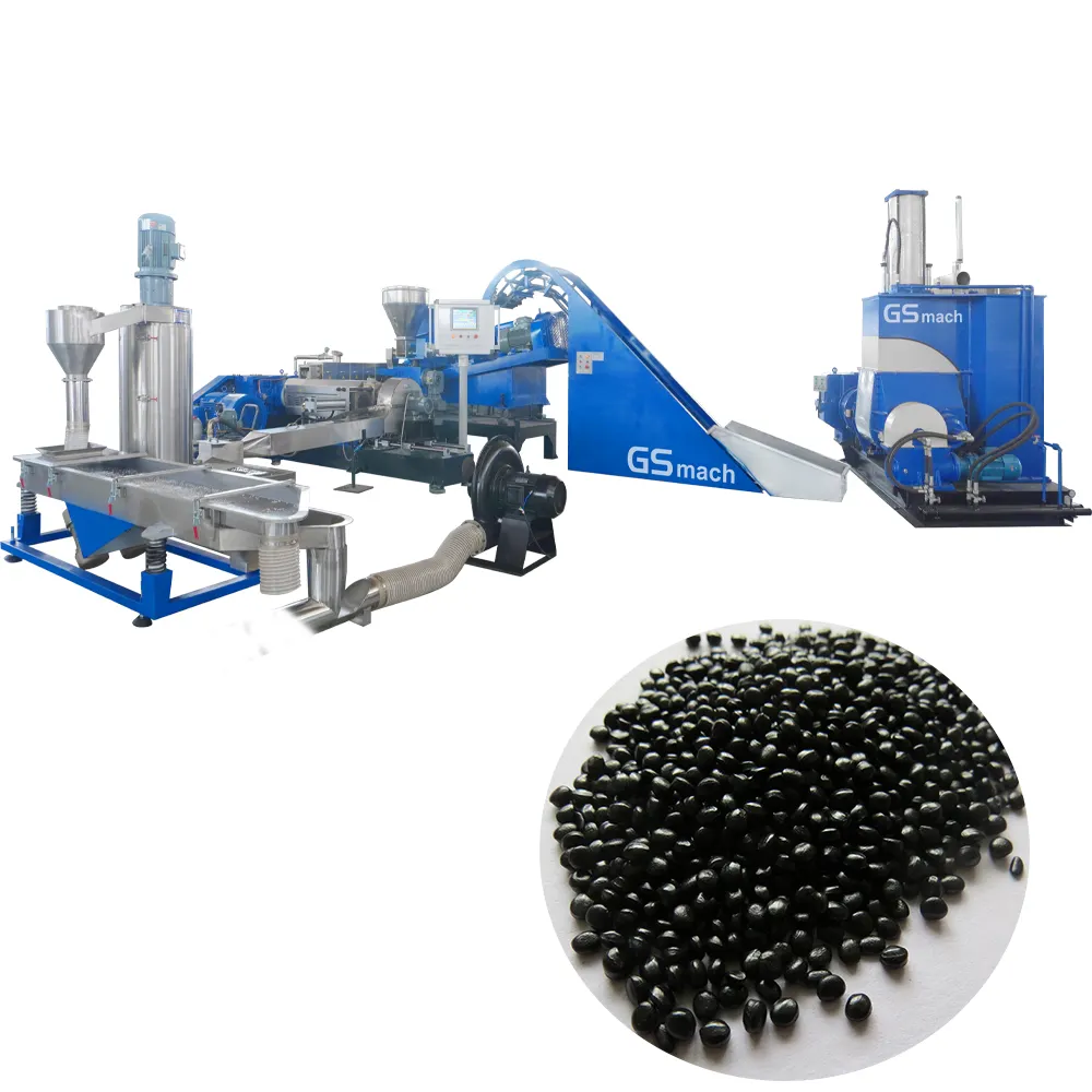Fabrieks Hete Verkoop Carbon Black Compounding Machine Plastic Zwarte Masterbatch Pellet Granulerende Machine