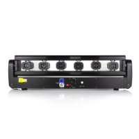 Vente directe usine : Projecteur laser stroboscopique LED DMX à 6 têtes mobiles, lumière laser rouge uniquement pour fêtes, scènes, bars, discothèques, DJ