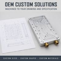 Plaque de refroidissement liquide intégrée en aluminium usinée CNC - Refroidisseur pour équipements semi-conducteurs et laser - Technologie de soudage par friction