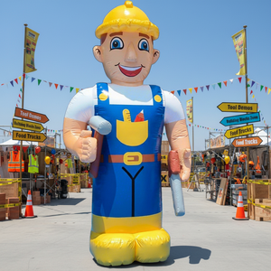 Özel Yapım Ticari Parti Bahçesi Açık Hava Dekoratif Yüksek Karikatür Figürlü Oxford Reklam Şişme Bebek - Product Image 4