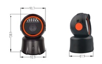 Escáner de Códigos de Barras 1D 2D QR USB CMOS de Alta Velocidad, Modo de Escaneo Manual con Detección Automática, para Tiendas Minoristas, Supermercados, Restaurantes, Almacenes, RS232