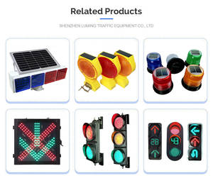 Segnali esterni ad alta luminosità semafori ad energia solare - Product Image 4