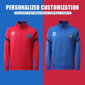 <span class=keywords><strong>Tuta</strong></span> da calcio manica lunga personalizzata da uomo con cerniera <span class=keywords><strong>tuta</strong></span> da allenamento da calcio set di sublimazione sportiva <span class=keywords><strong>tuta</strong></span> da Jogging - Product Image 2