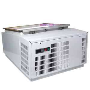 Vitrine de présentation de crèmes glacées commerciale de comptoir, <span class=keywords><strong>avec</strong></span> verre anti-buée, porte automatique, mini-congélateur de table, réfrigérateur à bâtonnets glacés - Product Image 3
