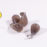 Collier en agate naturelle Huiying, pierre précieuse brute de guérison, pendentif en forme de larme, collier en quartz Reiki, bijoux pour femmes