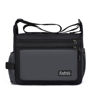 Sac à bandoulière pour ordinateur portable en Oxford multicouche pour <span class=keywords><strong>homme</strong></span>, sac à bandoulière unisexe pour affaires, avec grande capacité, <span class=keywords><strong>porte</strong></span>-gobelet - Product Image 2
