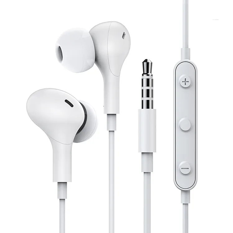 Wholesale 3.5mm Earphone Gaming Headset For IPod Microphone Computer IPhone Wired Control HIFI Earphones With Mic