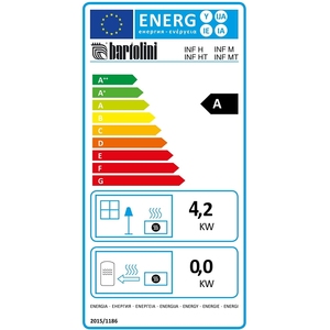 Bartolini Bella I stufetta a Gas in arancione Modello Infrarossi elegante e colorata stufa a Gas - Product Image 4
