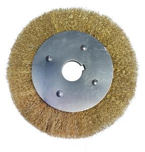 <span class=keywords><strong>Brosse</strong></span> à fil <span class=keywords><strong>métallique</strong></span> de haute qualité <span class=keywords><strong>150</strong></span>*25mm pour le décapage de la rouille et le polissage, en laiton et acier inoxydable - Product Image 1